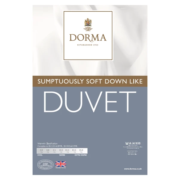 Dorma Sumptuous Down Like 4.5 Tog Summer Duvet 4 Dorma Sumptuous Down Like 4.5 Tog Summer Duvet - Image 4