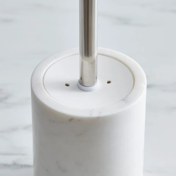 Dorma Purity Marble Toilet Brush Holder 2 Dorma Purity Marble Toilet Brush Holder - Image 2