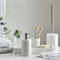 Dorma Purity Marble Toilet Brush Holder 5 Dorma Purity Marble Toilet Brush Holder -Dorma 1000095367 alt02