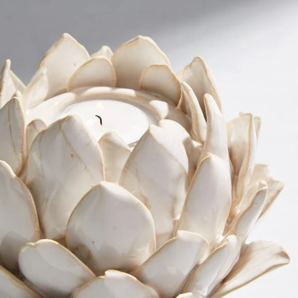 Dorma Artichoke Ceramic Tealight Holder 2 Dorma Artichoke Ceramic Tealight Holder - Image 2