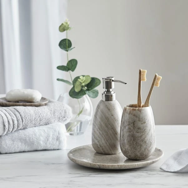 Dorma Purity Marble Natural Soap Dish 4 Dorma Purity Marble Natural Soap Dish - Image 4