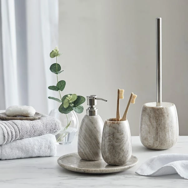 Dorma Purity Marble Natural Toilet Brush 3 Dorma Purity Marble Natural Toilet Brush - Image 3