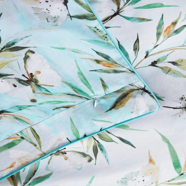 Dorma Nature Garden 100% Cotton Standard Pillowcase Pair 2 Dorma Nature Garden 100% Cotton Standard Pillowcase Pair - Image 2