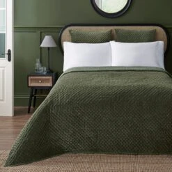 Dorma Genevieve Green Continental Square Pillowcase 5 Dorma Genevieve Green Continental Square Pillowcase -Dorma 1000187100 alt02