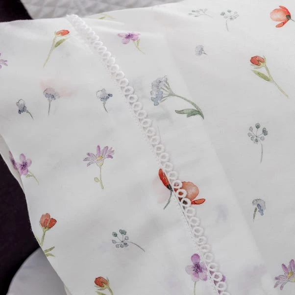 Dorma Wildflower Cuffed Pillowcase 2 Dorma Wildflower Cuffed Pillowcase - Image 2