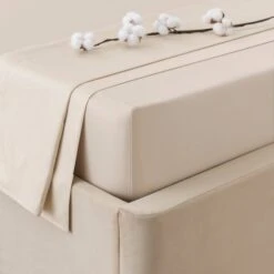 Dorma Smooth & Soft 300 Thread Count Cotton Sateen Flat Sheet -Dorma 30624451 alt01