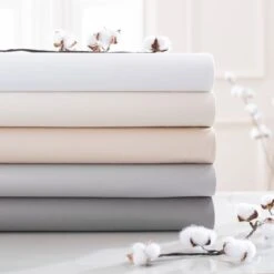 Dorma Smooth & Soft 300 Thread Count Cotton Sateen Flat Sheet -Dorma 30624451 alt07