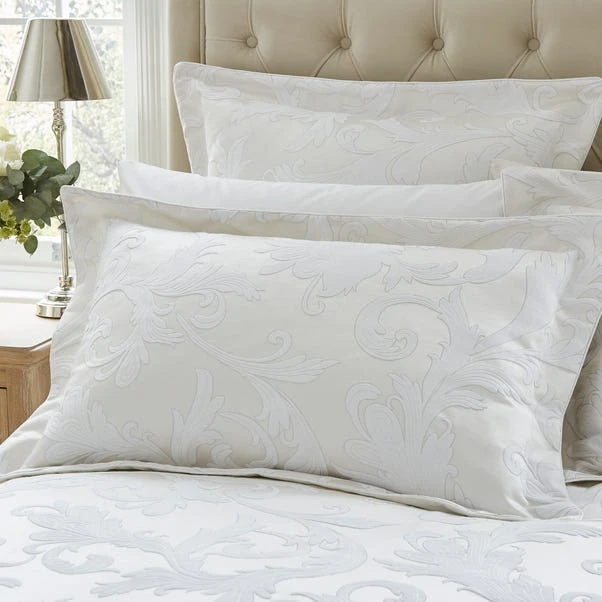 Dorma Acanthus Oxford Pillowcase Pair 1 Dorma Acanthus Oxford Pillowcase Pair