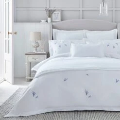 Dorma Ashmore Lavender 100% Cotton Duvet Cover And Pillowcase Set 23 Dorma Ashmore Lavender 100% Cotton Duvet Cover And Pillowcase Set -Dorma 30712608 alt07