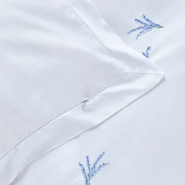 Dorma Ashmore Lavender 100% Cotton Duvet Cover And Pillowcase Set 5 Dorma Ashmore Lavender 100% Cotton Duvet Cover And Pillowcase Set - Image 5