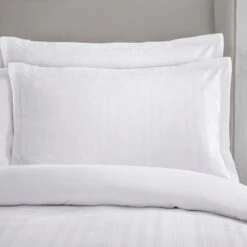 Dorma Purity Staunton Waffle Stripe White 100% Cotton Duvet Cover And Pillowcase Set 25 Dorma Purity Staunton Waffle Stripe White 100% Cotton Duvet Cover And Pillowcase Set -Dorma 30727596 alt01