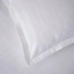 Dorma Purity Staunton Waffle Stripe White 100% Cotton Duvet Cover And Pillowcase Set 18 Dorma Purity Staunton Waffle Stripe White 100% Cotton Duvet Cover And Pillowcase Set -Dorma 30727598 alt04