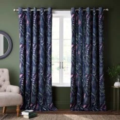 Dorma Winter Garden Blackout Eyelet Curtains 17 Dorma Winter Garden Blackout Eyelet Curtains -Dorma 30729453 alt01