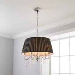Dorma Genevieve 5 Light Grey Pendant Light