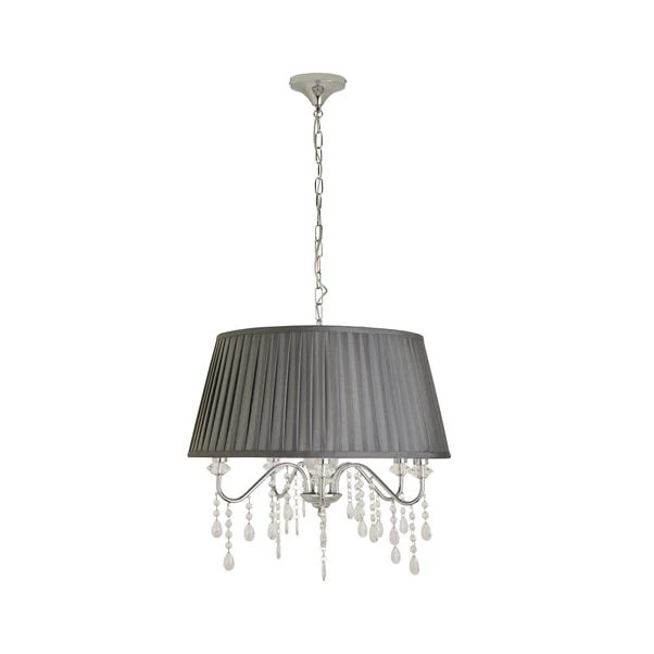 Dorma Genevieve 5 Light Grey Pendant Light 5 Dorma Genevieve 5 Light Grey Pendant Light - Image 5