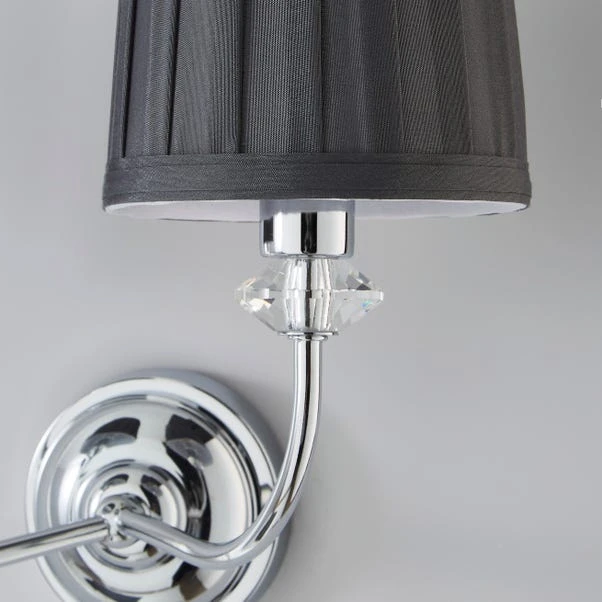 Dorma Genevieve 2 Light Grey Wall Light 3 Dorma Genevieve 2 Light Grey Wall Light - Image 3