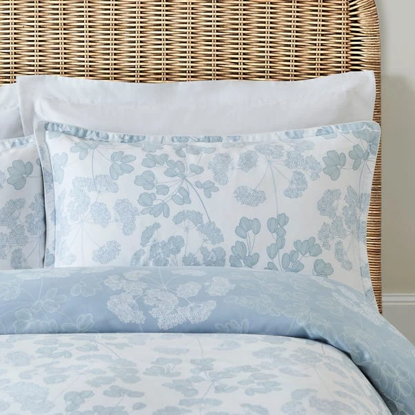 Dorma Daylesford Blue 100% Cotton Oxford Pillowcase Pair 1 Dorma Daylesford Blue 100% Cotton Oxford Pillowcase Pair