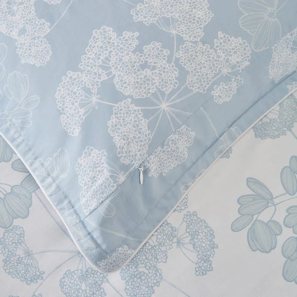 Dorma Daylesford Blue 100% Cotton Oxford Pillowcase Pair 3 Dorma Daylesford Blue 100% Cotton Oxford Pillowcase Pair - Image 3
