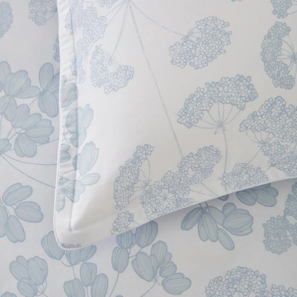 Dorma Daylesford Blue 100% Cotton Oxford Pillowcase Pair 4 Dorma Daylesford Blue 100% Cotton Oxford Pillowcase Pair - Image 4