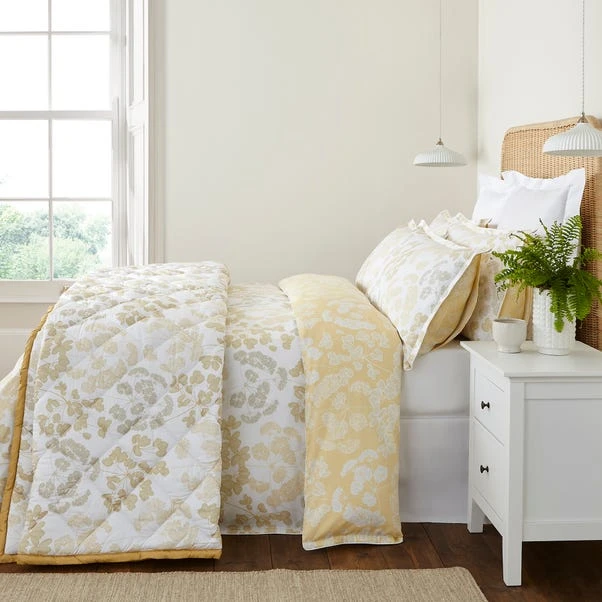 Dorma Daylesford Yellow 100% Cotton Bedspread 5 Dorma Daylesford Yellow 100% Cotton Bedspread - Image 5