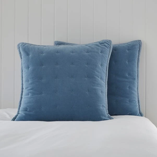 Dorma Adeena Blue Continental Pillowcase 1 Dorma Adeena Blue Continental Pillowcase