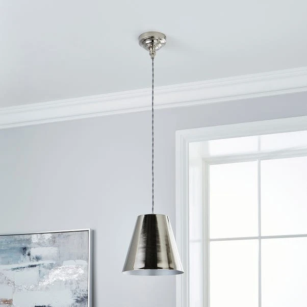 Dorma Bedford Nickel Pendant Light 2 Dorma Bedford Nickel Pendant Light - Image 2