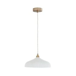 Dorma Ribbed Porcelain Pendant Light 6 Dorma Ribbed Porcelain Pendant Light -Dorma 30755762 alt05