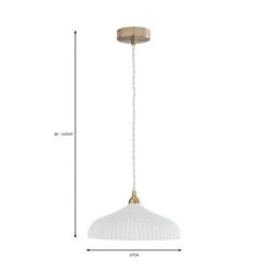 Dorma Ribbed Porcelain Pendant Light 7 Dorma Ribbed Porcelain Pendant Light -Dorma 30755762 alt07