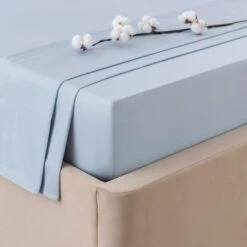 Dorma Smooth & Soft 300 Thread Count Cotton Sateen Flat Sheet -Dorma 30770617 alt01