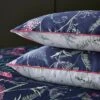 Dorma Winter Garden Navy 100% Cotton King Oxford Pillowcase Pair
