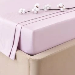 Dorma Smooth & Soft 300 Thread Count Cotton Sateen Flat Sheet -Dorma 30802342 alt01