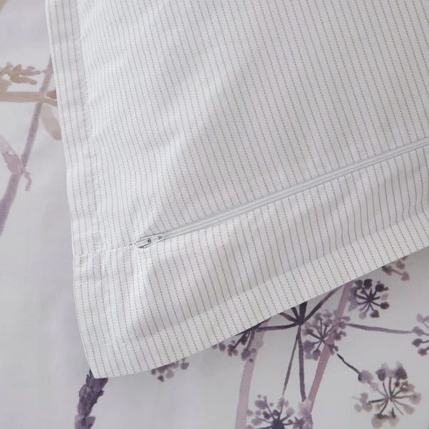 Dorma Purity Meadow Mauve Oxford Pillowcase Pair 4 Dorma Purity Meadow Mauve Oxford Pillowcase Pair - Image 4