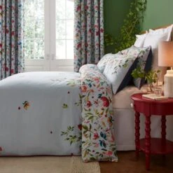 Dorma Modern Romance Vintage Blue 100% Cotton Duvet Cover & Pillowcase Set 29 Dorma Modern Romance Vintage Blue 100% Cotton Duvet Cover & Pillowcase Set -Dorma 30862303 alt03