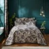 Dorma Gilded Crane Charcoal Bedspread