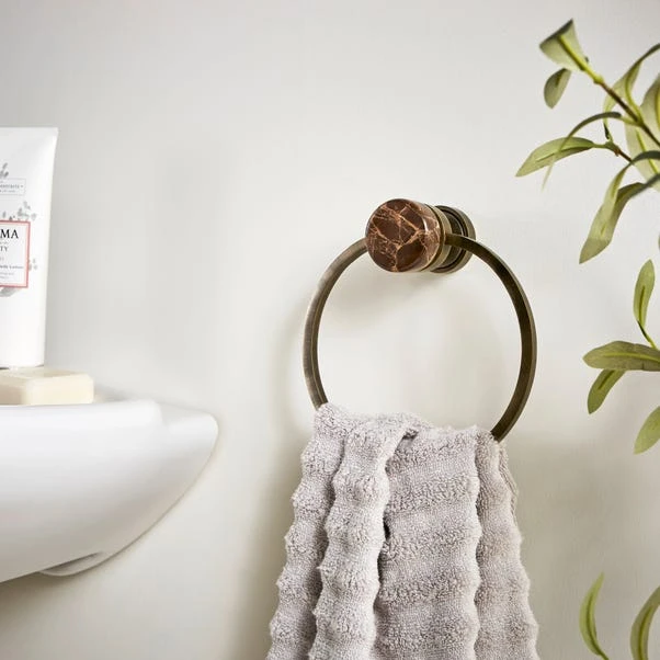 Dorma Purity Marble Towel Ring 1 Dorma Purity Marble Towel Ring