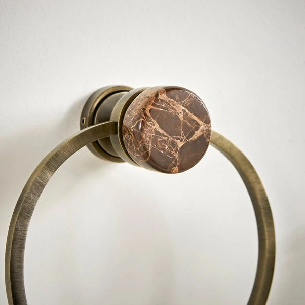 Dorma Purity Marble Towel Ring 2 Dorma Purity Marble Towel Ring - Image 2