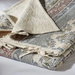 Dorma Deauville 100% Cotton Patchwork Bedspread 7 Dorma Deauville 100% Cotton Patchwork Bedspread -Dorma 30870853 alt01