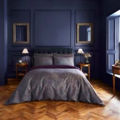 Dorma Paisley Jacquard Damson Duvet Cover And Pillowcase Set -Dorma 30900227