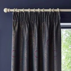 Dorma Paisley Jacquard Blackout Pencil Pleat Curtains -Dorma 30900268