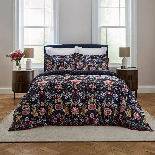 Dorma Midnight Garden Ink Duvet Cover And Pillowcase Set 1 Dorma Midnight Garden Ink Duvet Cover And Pillowcase Set