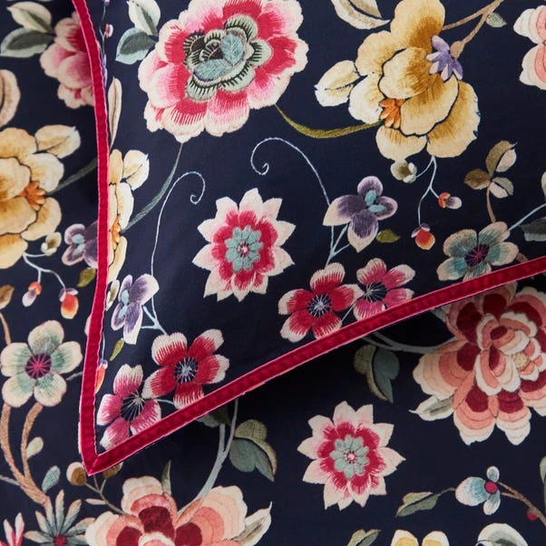 Dorma Midnight Garden 300 Thread Count Standard Pillowcase Pair 3 Dorma Midnight Garden 300 Thread Count Standard Pillowcase Pair - Image 3