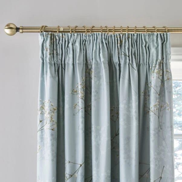 Dorma Gypsophilia Blackout Pencil Pleat Curtains 1 Dorma Gypsophilia Blackout Pencil Pleat Curtains