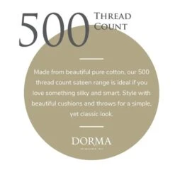 Dorma 500 Thread Count 100% Cotton Sateen Standard Kingsize Pillowcase 31 Dorma 500 Thread Count 100% Cotton Sateen Standard Kingsize Pillowcase -Dorma 30925999 alt08
