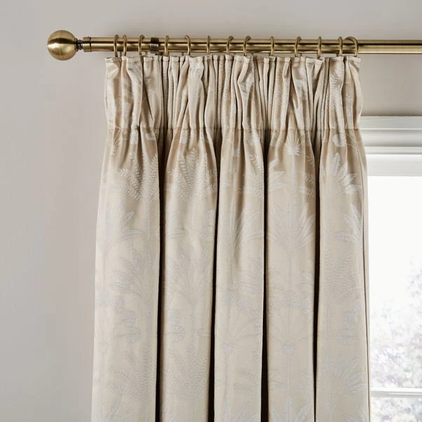 Dorma Luxe Palms Pencil Pleat Blackout Curtains 1 Dorma Luxe Palms Pencil Pleat Blackout Curtains