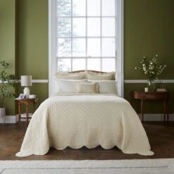 Dorma Soft Scalloped Bedspread -Dorma 30927685