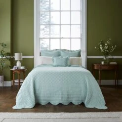 Dorma Soft Scalloped Bedspread -Dorma 30927701 alt02