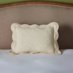 Dorma Soft Scalloped Rectangle Cushion -Dorma 30927703